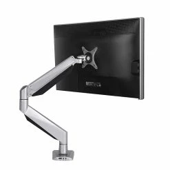 Loctek Adjustable Monitor Mount, Up To 34", Gray/Silver (D7L)