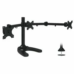 Mount-It! Mount-lt! Adjustable Monitor Mount, Up To 24", Black (MI-789)