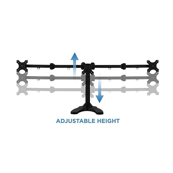 Mount-It! Mount-lt! Adjustable Monitor Mount, Up To 24", Black (MI-789) - Image 4