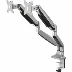 SIIG Adjustable Monitor Mount, Up To 32", Silver (CE-MT2E12-S1)