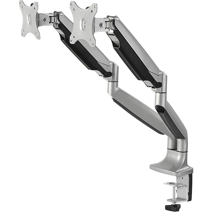 SIIG Adjustable Monitor Mount, Up To 32", Silver (CE-MT2E12-S1)