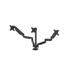 Fellowes Platinum Triple Monitor Arm, Up To 27" Monitors, Black (8042601)