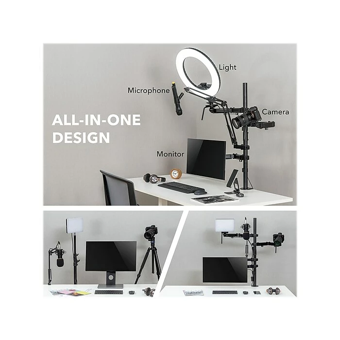 Mount-It! All-in-One Adjustable Studio Camera Setup Single Mount, Up To 32", Black (MI-481) - Image 5