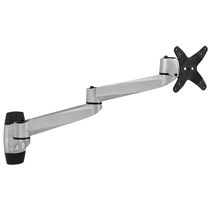 Mount-It! Modular Mount Adjustable Monitor Mount, Up To 27" Monitors, Gray/Silver (MI-33114)