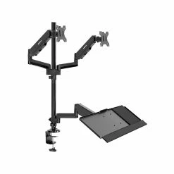 Mount-It! Adjustable Monitor Mount, Up To 32", Black (MI-7996)
