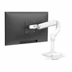 Ergotron LX Desk Monitor Arm Mount, Up To 35", White (45-626-216)