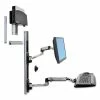 Ergotron® LX Wall Mount System, 18 1/4" X 35" X 34", Polished Aluminum/Black (45-253-026)