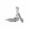 Amer Adjustable Monitor Mount, Up To 24", Gray (AMR1AWS)