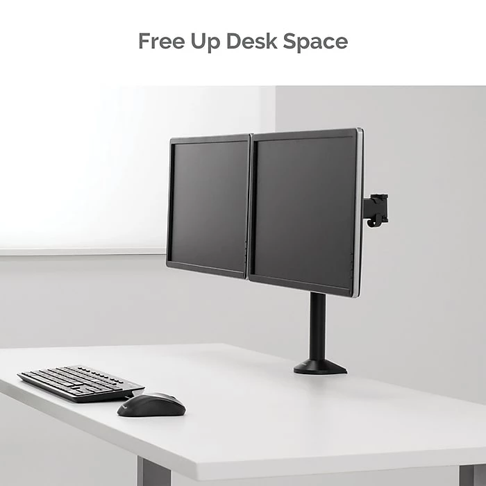 Fellowes Reflex Dual Adjustable Monitor Arm, Up To 27", Black (8502601) - Image 6