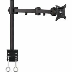 SIIG Articulating Monitor Desk Mount Adjustable, Up To 27", Black (CEMT0P11S1)
