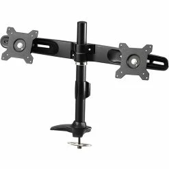 Amer Adjustable Monitor Mount, Up To 24", Black (AMR2P)