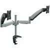 Mount-It! Dual Monitor Mount, Up To 27" Monitors, Silver (MI-7C024)