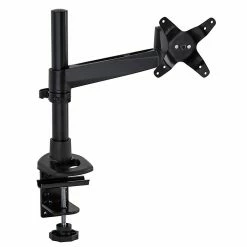 Mount-It! Modular Height Adjustable Adjustable Monitor Mount, Up To 27" Monitors, Black (MI-32116B)