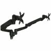 Mount-It! Modular Dual Adjustable Monitor Mounts, Up To 30" Monitors, Black (MI-45114-BLK)