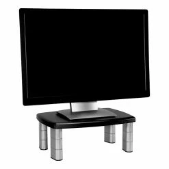 3M™ Adjustable Monitor Stand, Holds Up To 80 Lbs. Height Adjustable From 1 In. To 5 7/8 In. (MS80B)