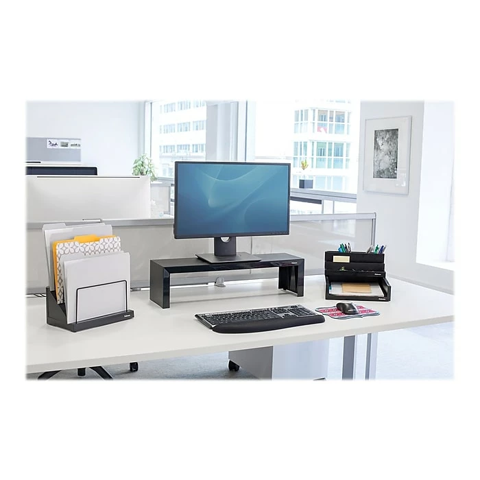 Fellowes Designer Suites Desk Shelf, Black (8038801) - Image 2