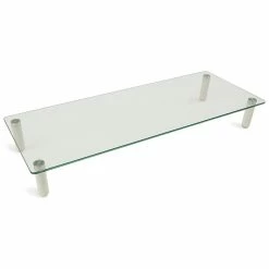 Mount-It! Glass Monitor Riser, 22" Wide, Clear (MI-7263)