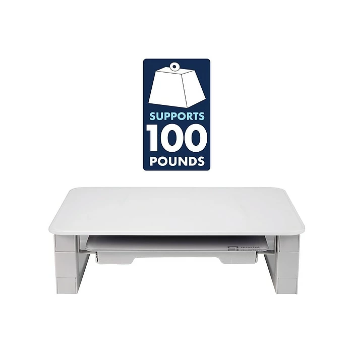 Quartet Adjustable Riser With Dry-Erase Board, White (Q090GMRW01) - Image 4