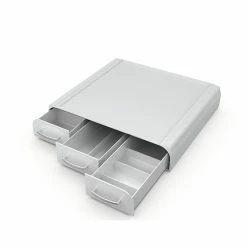 Mind Reader Perch PC, Laptop, IMAC Monitor Stand And Desk Organizer, Silver (MONSTA3D-SIL)