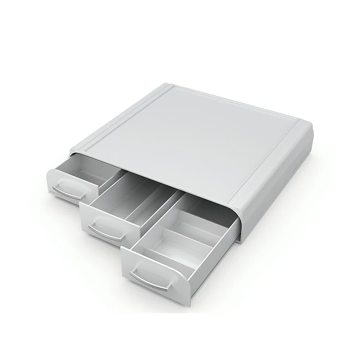 Mind Reader Perch PC, Laptop, IMAC Monitor Stand And Desk Organizer, Silver (MONSTA3D-SIL)