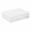 Mount-It! Riser With Storage, Up To 32" Monitor, White (MI-7365W)