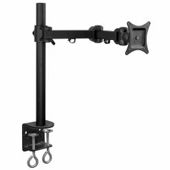 Mount-It! Mount It Mount-lt! Adjustable Monitor Arm, Up To 27", Black (MI-751)