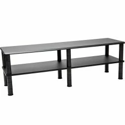 Mind Reader Dual-Monitor Riser, Black (DBMON2T-BLK)