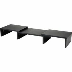 Mind Reader 2 Tier Adjustable Monitor Riser, Black (MDFMOND-BLK)