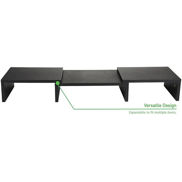 Mind Reader 2 Tier Adjustable Monitor Riser, Black (MDFMOND-BLK) - Image 3