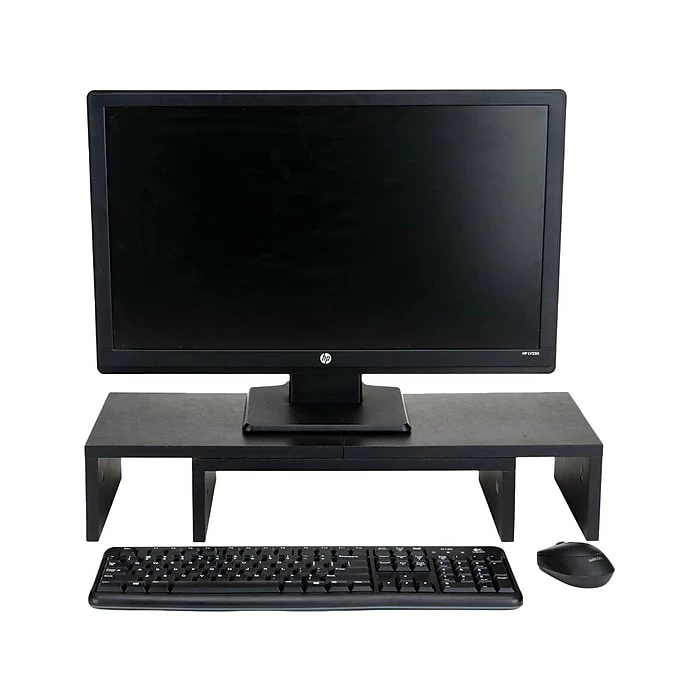 Mind Reader 2 Tier Adjustable Monitor Riser, Black (MDFMOND-BLK) - Image 4
