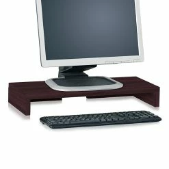 Way Basics 19.7"W Simple Eco Modern Computer Monitor Stand Riser, Espresso Wood Grain (WB-STAND-EO)