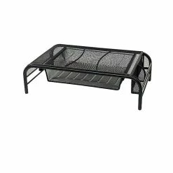 Mind Reader Raise Monitor Stand, Black (MESHMONSTA-BLK)