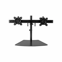 StarTech Dual Monitor Stand, Adjustable Arm, Up To 24", Black (ARMBARDUO)