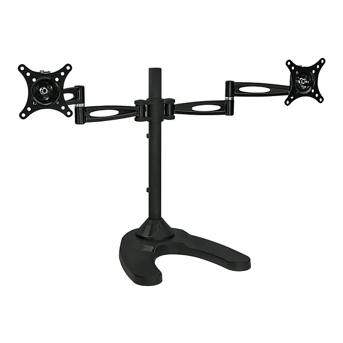 Mount-It! Dual Monitor Stand, Up To 27" Monitors, Black (MI-792) - Image 2