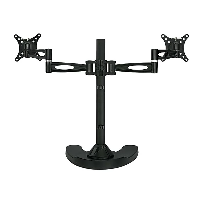 Mount-It! Dual Monitor Stand, Up To 27" Monitors, Black (MI-792) - Image 4