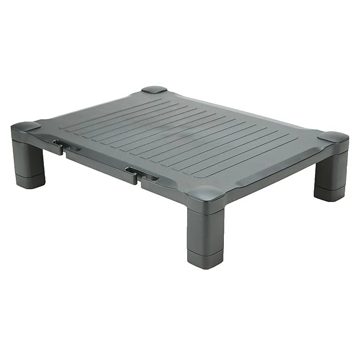 Mind Reader Adjustable Plastic Monitor/Laptop Stand, Black (PLMONST-BLK) - Image 4
