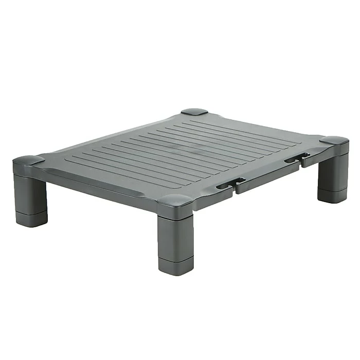 Mind Reader Adjustable Plastic Monitor/Laptop Stand, Black (PLMONST-BLK) - Image 6