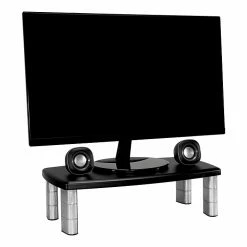 3M™ Adjustable Monitor Stand, Holds Up To 40 Lbs. Height Adjustable From 1 In. To 5 7/8 In. (MS90B)