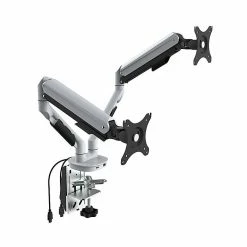 Loctek N Adjustable Monitor Arm, Up To 30", White (Q7D)