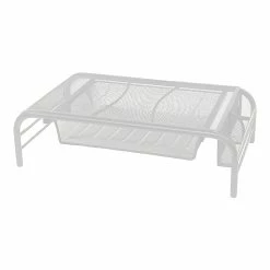 Mind Reader Monitor Stand, White (MESHMONSTA-WHT)