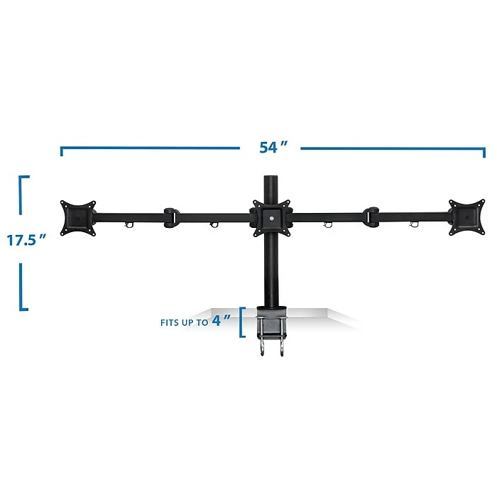 Mount-It! Full-Motion Triple Monitor Desk Mount For 13"-24" ' Screens (MI-753) - Image 5