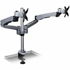 Mount-It! Modular Spring Arm Adjustable Monitor Arm, Up To 27" Monitors, Silver (MI-45116S)