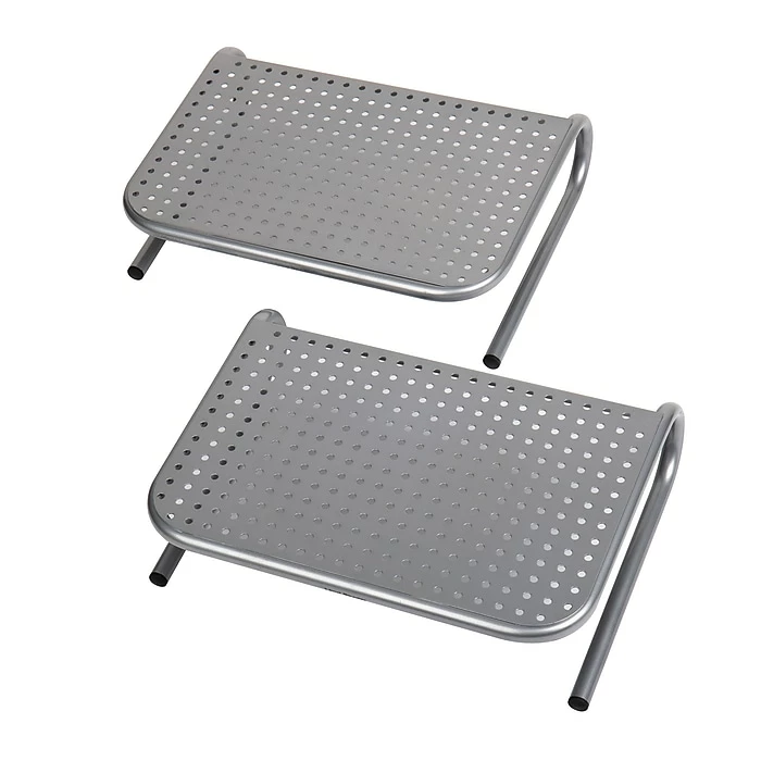 Mind Reader Metal Monitor Stand, Monitor Riser For Computer/Laptop/Desk/iMac 2-Pack, Silver (2METMONST-SIL) - Image 8