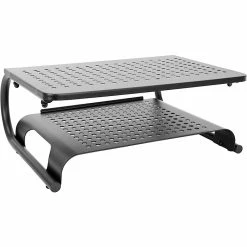 Mount-It! 2-Tier Monitor Stand, Up To 32", Black (MI-7361)