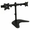 Mount-It! Adjustable Dual Monitor Freestanding Desk Stand, Up To 27", Black (MI-1781)