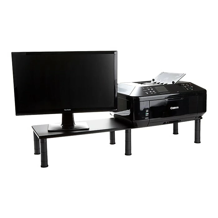 Mind Reader Adjustable Monitor Stand, Black (DUBMO-BLK) - Image 4