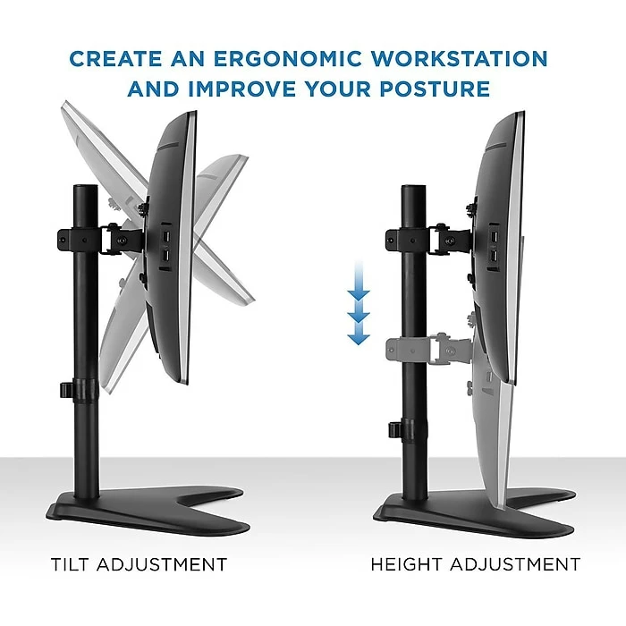 Mount-It! Single Monitor Mount Desk Stand For 22" To 32" Monitors (MI-1757) - Image 3