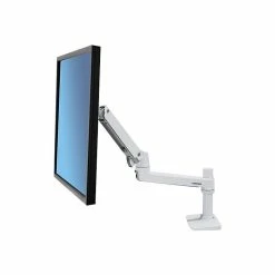 Ergotron LX Monitor Arm, Up To 34" Monitor, White (45-490-216)