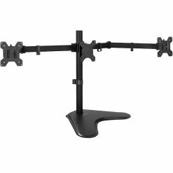 Mount-It! Adjustable Triple Monitor Stand, Up To 32", Black (MI-2789XL)