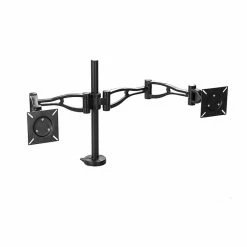 Fellowes Professional Series Depth Adjustable Dual Monitor Arm, Up To 32", Black (8041701)